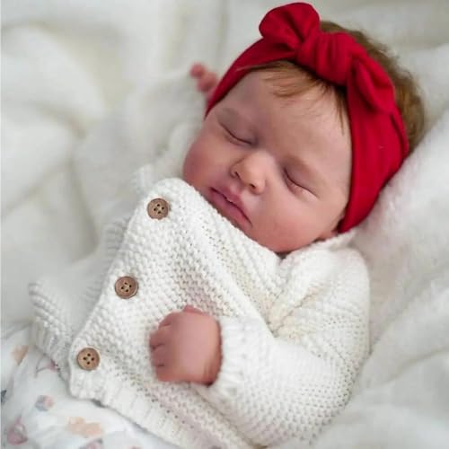 Anano Wasserfeste Reborn Baby Vollsilikon Mädchen 20 Zoll 50 cm Realistische, Anatomisch Korrekte Silikon Puppe, Lebensechte Babypuppen Als Sammlerstück & Spielzeug Für Kinder Ab 3 Jahren von Anano
