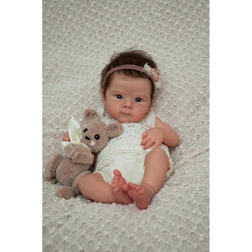 Zero Pam Reborn Baby Mädchen 18 Zoll Silikon Puppen Baby Wie Echt Babypuppe Weichkörper Kinder, Reborn Babies Vollsilikon Lebensecht Haare, Newborn Babies Vollsilikon Lebensecht Mädchen Fütterfunktion Zero Pam Reborn Baby Mädchen 18 Zoll Silikon Puppen Baby Wie Echt Babypuppe Weichkörper Kinder, Reborn Babies Vollsilikon Lebensecht Haare, Newborn Babies Vollsilikon Lebensecht Mädchen Fütterfunktion von Anano