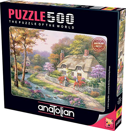 Anatolian 3577 ANA3577 Kind, Erwachsene Puzzle, Frühlingshütte, 500 von Anatolian