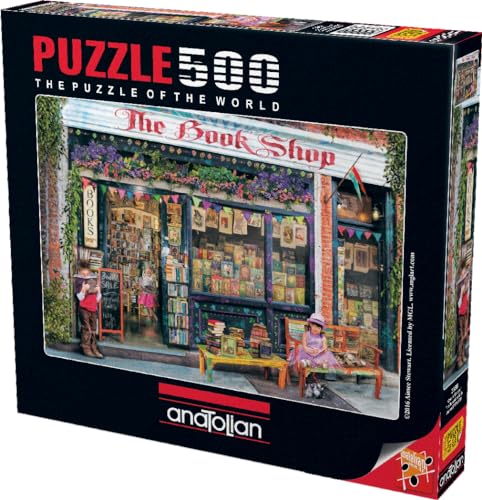 Anatolian 3588 The Bookshop Kids Jigsaw Puzzle Kind, Erwachsene, Mehrfarbig, 500 von Anatolian