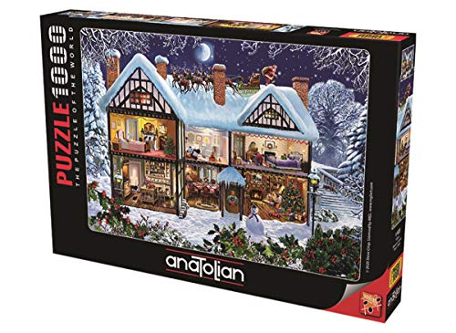 Anatolian Puzzle 1000 Teile - das Haus der Weihnachtszeit | Puzzle Größe 66x48cm (H) Puzzle für Erwachsene, Senioren und Kinder ab 12 Jahren von Anatolian