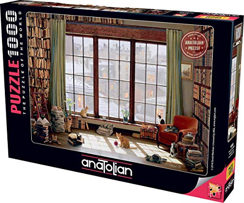Anatolian Puzzle 1000 pièces : Les Chats à la fenêtre von Anatolian