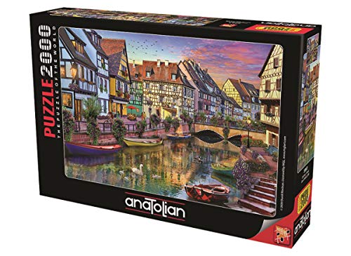 Anatolian Puzzle 2000 Teile - Colmar Canal - Puzzle-Größe 96x66cm (H) von Anatolian