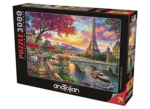 Anatolian Puzzle 3000 Teile - Frühling in Paris - Puzzle Größe 120cmx85cm (H) - 3000 Teile Puzzle für Erwachsene, Senioren und Kinder ab 14 Jahren von Anatolian