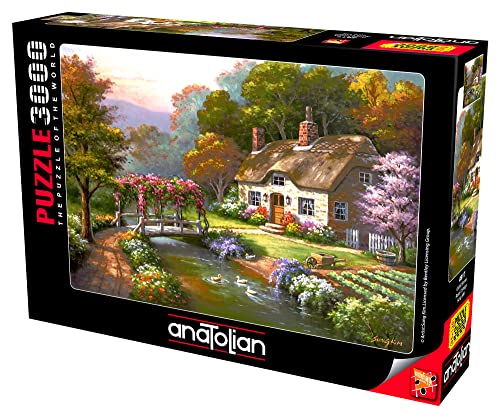 Anatolian Puzzle 3000 Teile - Rose Cottage - Puzzle Größe 120cmx85cm (H) von Anatolian