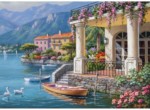 Anatolian Puzzle 3000 Teile - Villa an der Bucht | Puzzle-Größe 120cmx85cm (H) von Anatolian