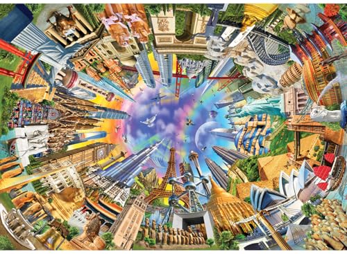 Anatolian Puzzle 3000 Teile - 360 Welt (Weltmonumente) | Puzzle-Größe 120cmx85cm (H) von Anatolian