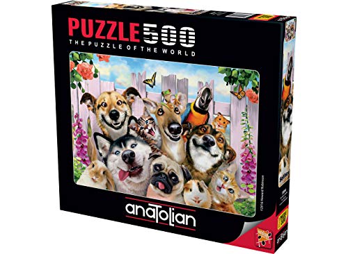 Anatolian Puzzle 500 Teile - Tier Selfie | Puzzle Größe 48x33cm (H) von Anatolian