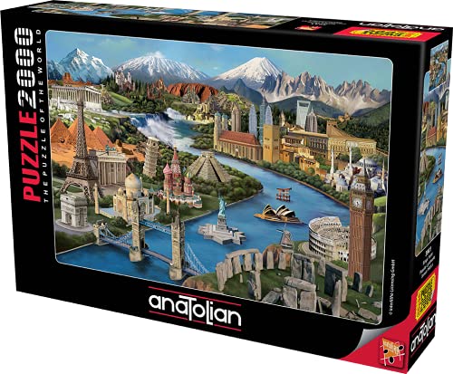 Puzzle Anatolian - Popular Landmarks, 2000 piese (3941) von Anatolian