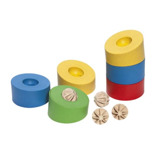 Anbac Stapelturm - Motorikspielzeug für Kleinkinder, Stapelturm für Kinder ab 18 Monaten, Montessori Spielzeug ab 1 Jahr, Lernspielzeug, Babyspielzeug von Anbac