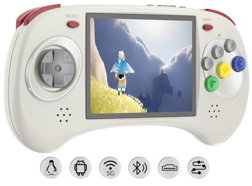 RG ARC D Retro Handheld Spielkonsole , Dual OS Android 11 and Linux System with 128G SD Card 4541 Games Support 5G WiFi 4.2 Bluetooth Moonlight Streaming and HDMI Output(Gray) von Anbernic