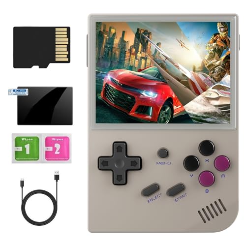 Anbernic Retro Handheld Game Console , 3.5 Inch IPS Screen Linux System Built-in 64G TF Card 5474 Classic Games Support HDMI TV Output (Gray), (RG35XX) von Anbernic
