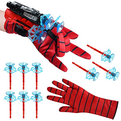 Anbobili 1 Set Launcher Handschuh, Hero Launcher Handgelenk Spielzeug, Spider Handschuhe Held Launcher Cosplay Glove Launcher, Hero Launcher Glove Lustiges Lernspielzeug Kostüm Requisiten für Kinder von Anbobili