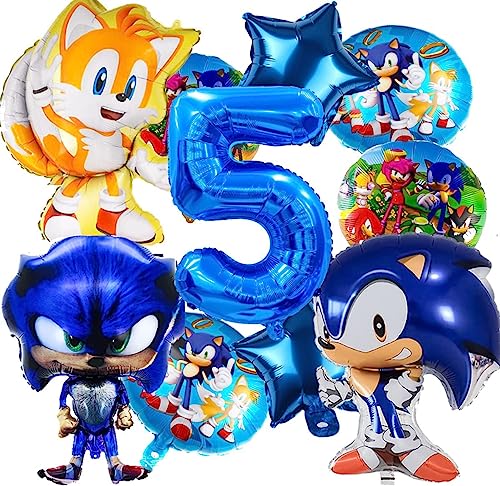 Luftballons Geburtstag 5 Jahre, 10 Stück Luftballons 5. Geburtstag, Helium Ballons für Kinder, Helium Folienballon für Kinder Geburtstagsdeko Dekoration von Anbobili