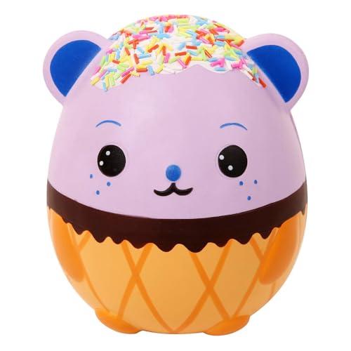 ANBOOR 5,5-Zoll Squishies Riesen-Panda-Ei Cremiges Bonbon Eiscreme Langsam Aufsteigend Duftend Kawaii Squishies Tier-Spielzeug für Sammler von ANBOOR