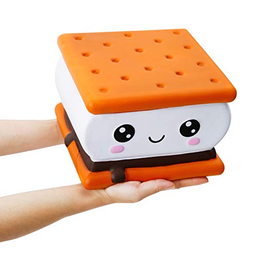 ANBOOR Squeeze Toys Smore Keks Squishy Jumbo Kawaii Weiches Langsam Steigendes Süßes Duftendes Tier Squishy Stressabbau von ANBOOR