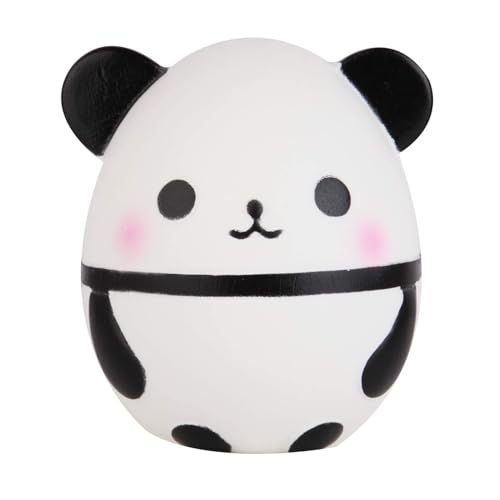 Anboor Squishies Panda-Ei Mini Kawaii Langsam Aufsteigende Squishies Quetsch-Tierspielzeug zur Stressbewältigung Weiches Geschenk Sammlerstück Weiß als Osternest-Füllung von ANBOOR