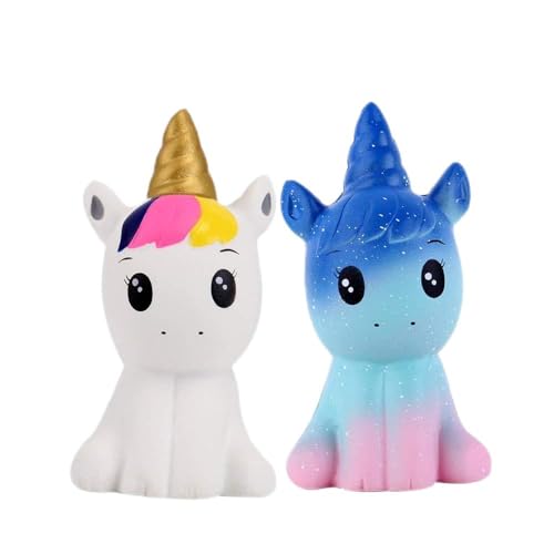 ANBOOR Squishies 2er-Set Einhorn Galaxy Collection Langsam Ansteigend Quetschen Spielzeug Geschenk Süße Tiere Antistress Queeze Toys für Kinder und Erwachsene Ostern Deko von ANBOOR