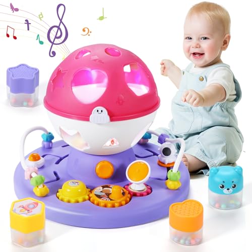 Anby families Baby Spielzeug ab 1 Jahr Mädchen Junge,Formensortierspiel Musikspielzeug mit Musik/Licht,Lernspielzeug Geschenk Babyspielzeug ab 12 18 Monate von Anby families