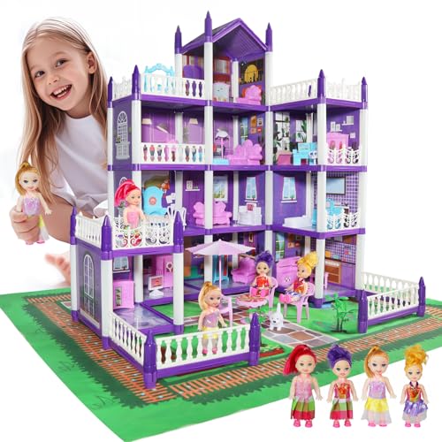 Anby families Puppenhaus,Spielzeug Mädchen 3 4 5 6 7 8 Jahre,Dollhouse Mädchen DIY Haus mit Zubehör und Puppen,Geschenk für Mädchen Kinder 3 4 5 6 7 8 Jahre Anby families Puppenhaus,Spielzeug Mädchen 3 4 5 6 7 8 Jahre,Dollhouse Mädchen DIY Haus mit Zubehör und Puppen,Geschenk für Mädchen Kinder 3 4 5 6 7 8 Jahre von Anby families
