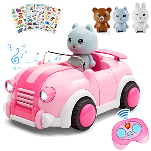 Anby families Spielzeug 2 Jahre Mädchen,Ferngesteuertes Auto Spielzeug ab 3 Jahren,Lichtern und Musik,Geschenk für Kinder Junge Mädchen… von Anby families