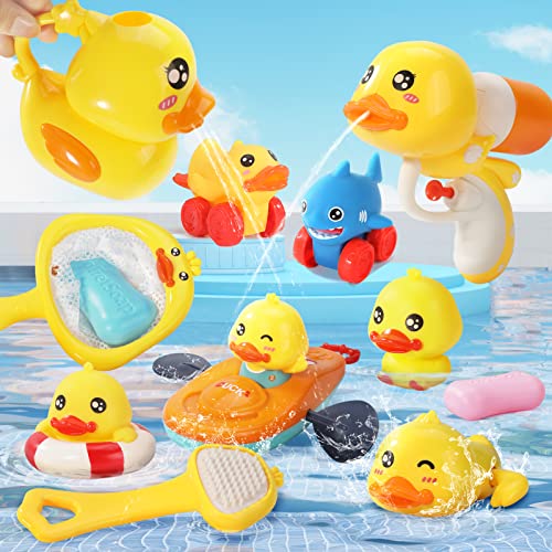 12 Stück Badespielzeug Baby,Badewannenspielzeug für Baby Kinder Ab 3 4 Jahr,Wasserspielzeug Geschenk für Kleinkinder Jungen Mädchen von Anby families