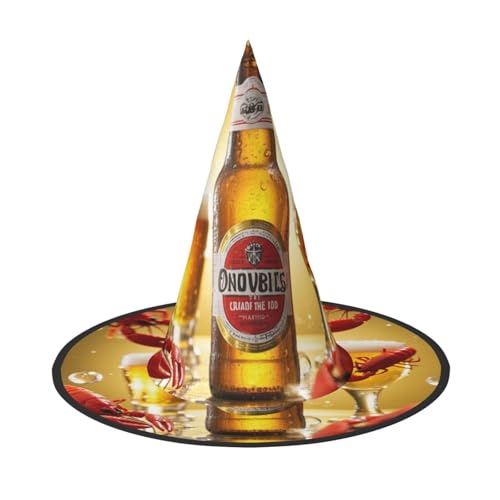 Anceky Bier- und Langustenmuster-Druck, Halloween-Hüte, Partys, Weihnachts-Make-up, Rollenspiel-Zubehör von Anceky