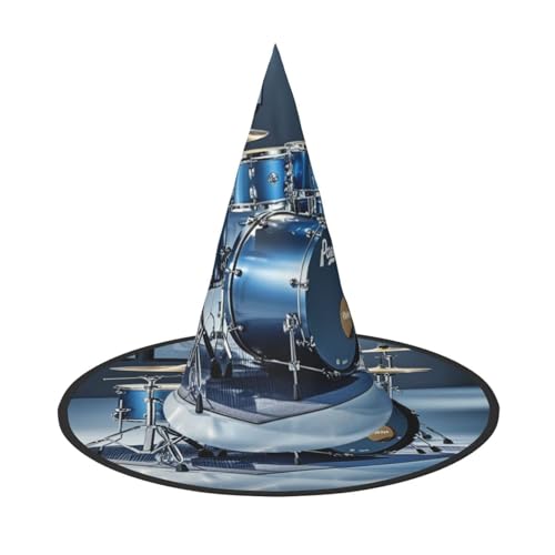 Anceky Coole Halloween-Hüte mit Schlagzeug-Print, Partys, Weihnachts-Make-up, Rollenspiel-Zubehör von Anceky