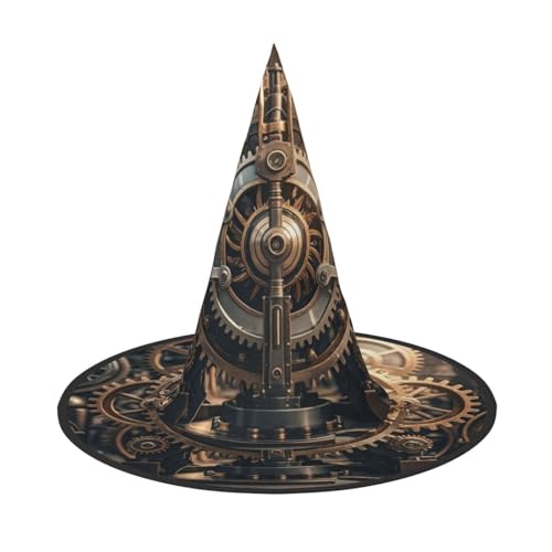 Anceky Coole Steampunk-Zahnrad-Print-Halloween-Hüte, Partys, Weihnachts-Make-up, Rollenspiel-Zubehör von Anceky