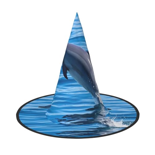 Anceky Delfine im Meer Print Halloween Hüte, Partys, Weihnachts-Make-up, Rollenspiel-Zubehör von Anceky