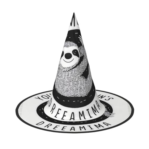 Anceky Follow Your Dreams – Faultier-Print – Halloween-Hüte, Partys, Weihnachts-Make-up, Rollenspiel-Zubehör von Anceky