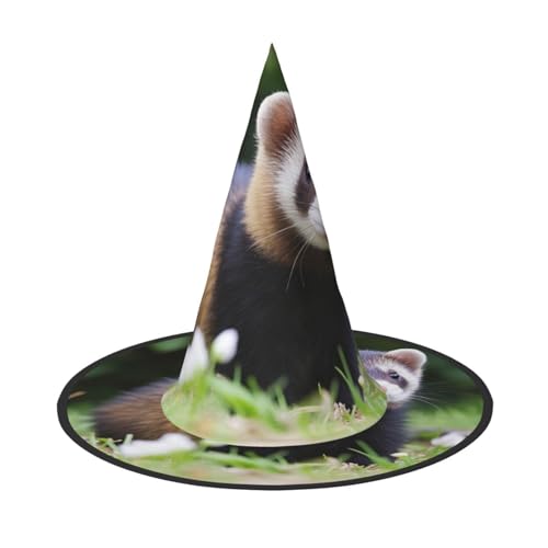 Anceky Französisches Modemodell mit Frettchen-Print, Halloween-Hüte, Partys, Weihnachts-Make-up, Rollenspiel-Accessoires von Anceky