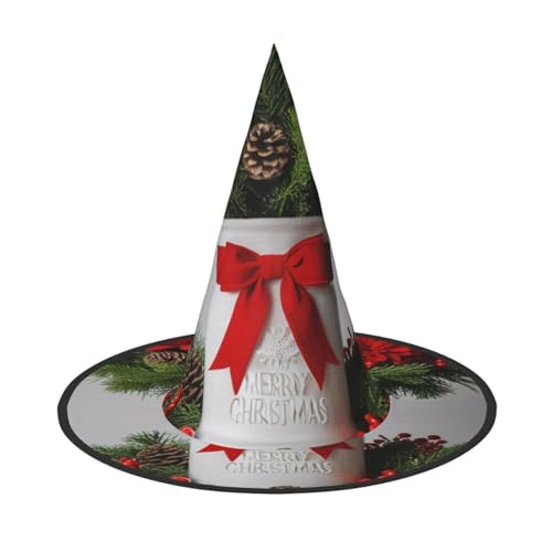 Anceky Halloween-Hüte mit „Merry Christmas-Aufdruck, Partys, Weihnachts-Make-up, Rollenspiel-Zubehör von Anceky