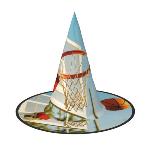 Anceky Halloween-Hüte mit Basketball-Print, Partys, Weihnachts-Make-up, Rollenspiel-Zubehör von Anceky