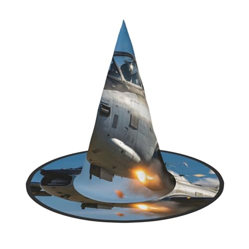 Anceky Halloween-Hüte mit Flugzeug-Print, Partys, Weihnachts-Make-up, Rollenspiel-Zubehör von Anceky