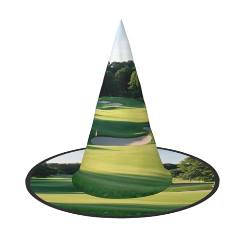 Anceky Halloween-Hüte mit Golfplatz-Aufdruck, Partys, Weihnachts-Make-up, Rollenspiel-Zubehör von Anceky