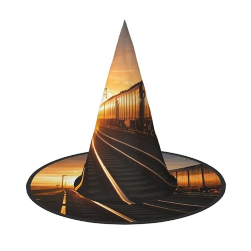 Anceky Halloween-Hüte mit Güterzug-Aufdruck, Partys, Weihnachts-Make-up, Rollenspiel-Zubehör von Anceky