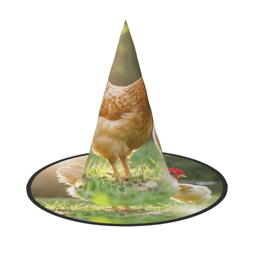 Anceky Halloween-Hüte mit Hühnerbrut-Aufdruck, Partys, Weihnachts-Make-up, Rollenspiel-Zubehör von Anceky