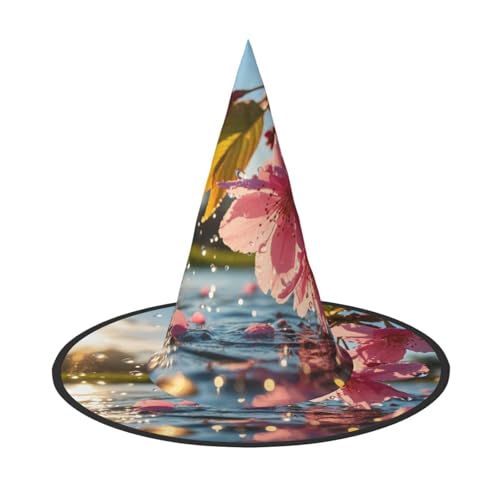 Anceky Halloween-Hüte mit japanischem Kirschblüten-Print, Partys, Weihnachts-Make-up, Rollenspiel-Zubehör von Anceky