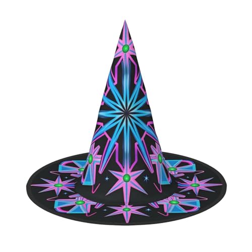 Halloween-Hüte mit Atomic Stars-Musterdruck, Partys, Weihnachts-Make-up, Rollenspiel-Zubehör von Anceky