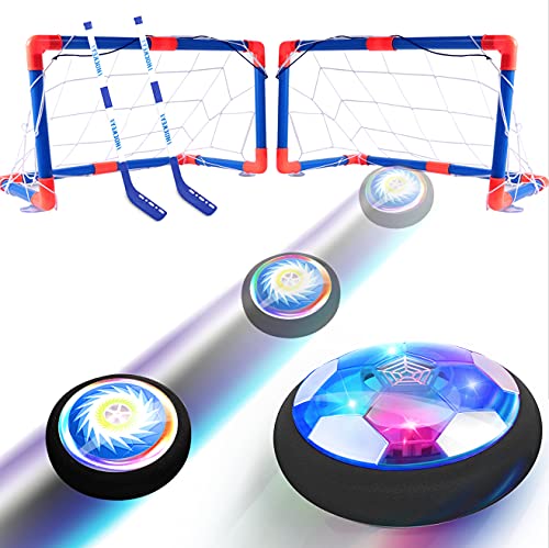 Ancesfun Wiederaufladbarer Fußball mit LED-Leuchten und sicherem Schaumstoff Stoßdämpfer, Air Power Fußball Hover Ball für 3 4 5 6 7 8-12 Jahre alt Jungen Mädchen Indoor Outdoor Spiele von Ancesfun