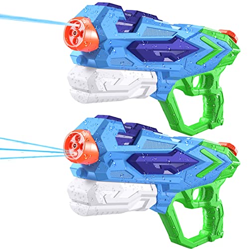 Super Wasserpistole mit großer Reichweite – 2 PCS XXL 33 ft Leistungsstarke Soaker mit 1000 ml Kapazität, Wasserspielzeug für Kinder & Erwachsene, Perfekt für Sommerpartys, Garten & Strand Super Wasserpistole mit großer Reichweite – 2 PCS XXL 33 ft Leistungsstarke Soaker mit 1000 ml Kapazität, Wasserspielzeug für Kinder & Erwachsene, Perfekt für Sommerpartys, Garten & Strand von Ancesfun