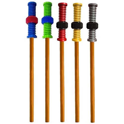 ADHD Fidget Bleistift, 5 Stück Bleistift Fidget Spielzeug Stressabbau Sensorische Stifte Werkzeuge Zur Emotionsregulation Für Jugendliche Und Erwachsene von Ancsttu