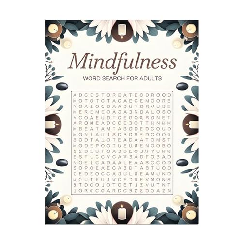 Achtsamkeits-Wortsuche, Achtsamkeits-Aktivitätsbuch, ruhige und beruhigende Wortsuche, Puzzle-Buch für Erwachsene, Stressabbau Achtsamkeits-Wortsuche, Achtsamkeits-Aktivitätsbuch, ruhige und beruhigende Wortsuche, Puzzle-Buch für Erwachsene, Stressabbau von Ancsttu
