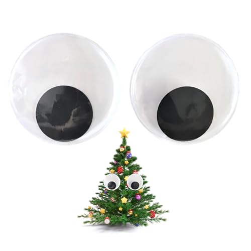 Ancsttu Große Wackelaugen | 1 Paar Selbstklebende Kulleraugen,Deko Accessoires Für Wohnung Halloween Party Tür Schreibtisch Zimmer Schule von Ancsttu