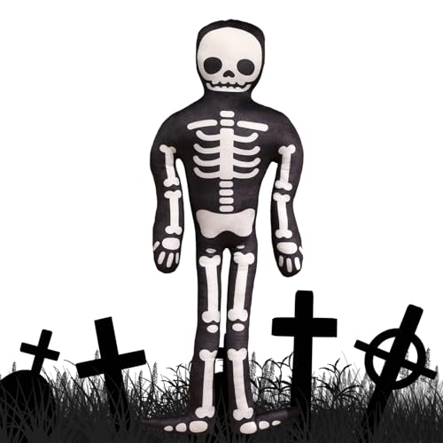 Ancsttu Halloween Skelett Kissen, Spooky Skelett Kissen, Halloween Plüsch Spielzeug Lustige Geisters Kuscheltier Für Couch Sofa Bett Wohnzimmer Schlafzimmer Autodekoration von Ancsttu