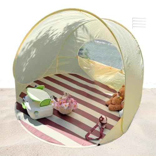 Ancsttu Kinderspielzelt - Automatisches Aufklappzelt Für Kinder - Tragbares Atmungsaktives Sonnenschutzdach Für Garten Pool Reise Familienpicknick von Ancsttu