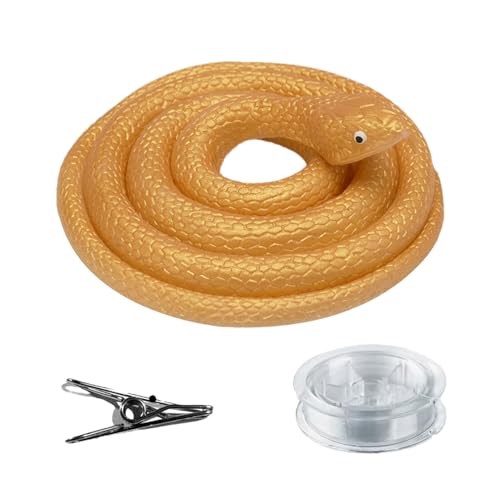 Ancsttu Kunstschlangen | Realistischer Schlangen-Scherz Mit Zugband Und Karabinerhaken | Silikon-Spaßspielzeug Mit Kletterclip Für Geburtstag, Feiern & Outdoor-Aktivitäten Ancsttu Kunstschlangen | Realistischer Schlangen-Scherz Mit Zugband Und Karabinerhaken | Silikon-Spaßspielzeug Mit Kletterclip Für Geburtstag, Feiern & Outdoor-Aktivitäten von Ancsttu