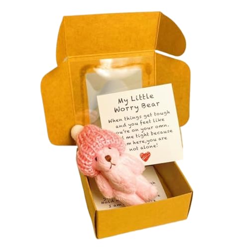 Ancsttu Kuscheltier Bär In Geschenkbox, Niedlich Kleine Bär Mit Motivationskarte Handgefertigtes Plüschtier Teddybär Für Abschluss Geschenk Muttertag Baby Ancsttu Kuscheltier Bär In Geschenkbox, Niedlich Kleine Bär Mit Motivationskarte Handgefertigtes Plüschtier Teddybär Für Abschluss Geschenk Muttertag Baby von Ancsttu