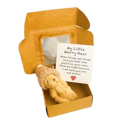 Ancsttu Kuscheltier Bär In Geschenkbox, Niedlich Kleine Bär Mit Motivationskarte Handgefertigtes Plüschtier Teddybär Für Abschluss Geschenk Muttertag Baby Ancsttu Kuscheltier Bär In Geschenkbox, Niedlich Kleine Bär Mit Motivationskarte Handgefertigtes Plüschtier Teddybär Für Abschluss Geschenk Muttertag Baby von Ancsttu